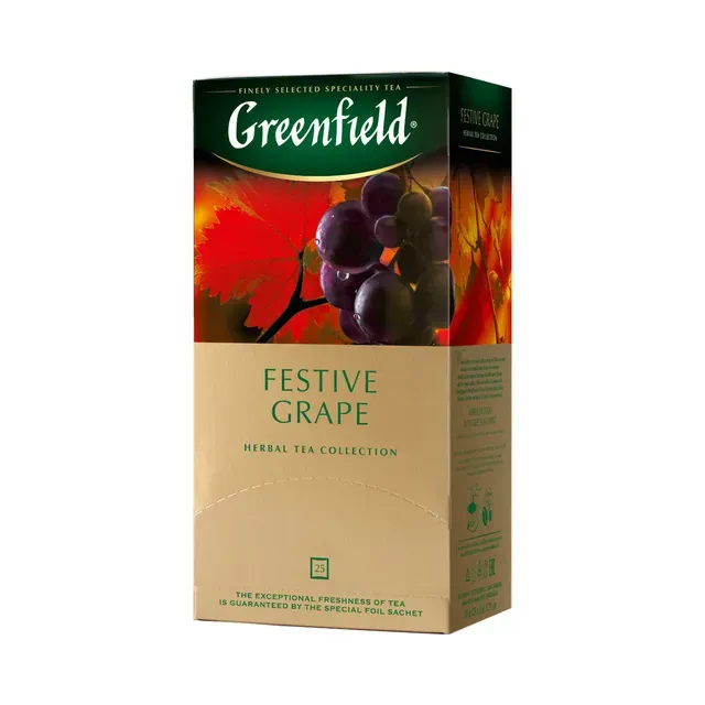 Taimetee Festive Grape 25x2g, GREENFIELD, 50 g