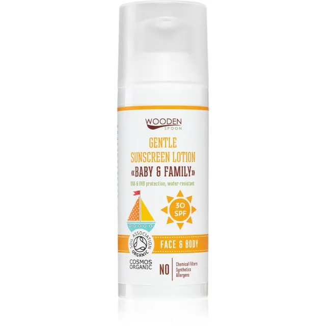 WoodenSpoon Baby & Family Päikesekaitselosjoon SPF 30 50 ml
