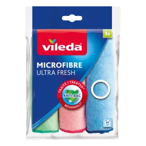 Mikrokiudlapid värvilised Ultra Fresh, VILEDA, 3 tk