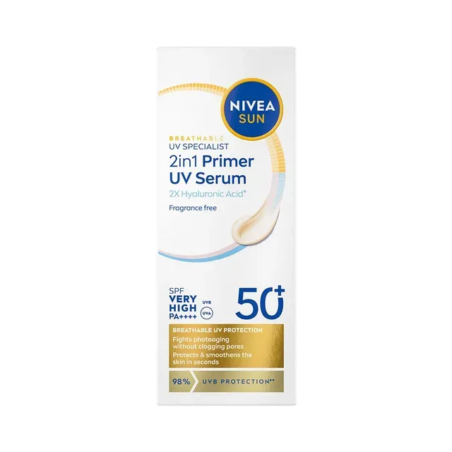 Näo aluskreem Primer 2in1 SPF50+, NIVEA SUN, 30ml