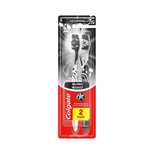 Hambahari Max White Charcoal 2-pakk, COLGATE, 2 tk