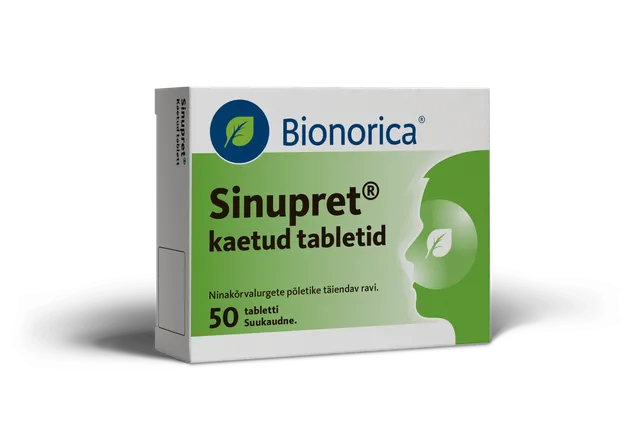 SINUPRET KAETUD TBL 6MG+18MG+18MG+18MG+18MG N50