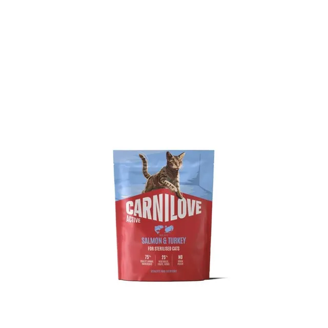 Carnilove Active kuivtoit kassile, lõhe/kalkun, 400 g