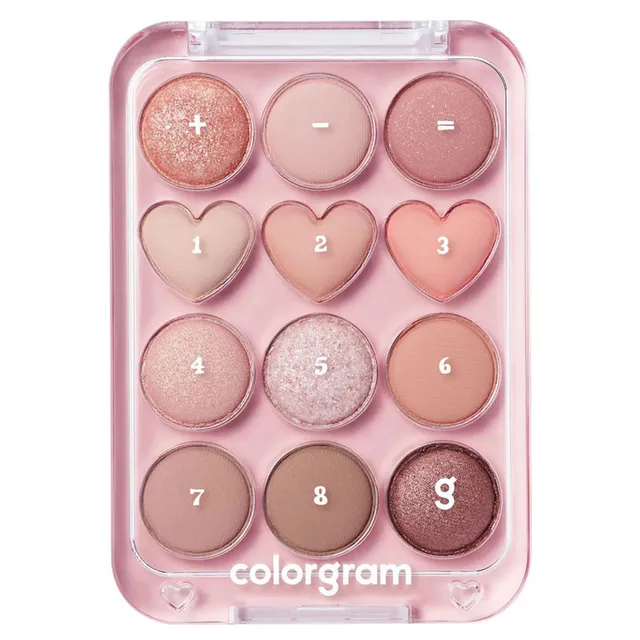 COLORGRAM Pin Point Eyeshadow Palette No.01 Peach & Coral 9.9g