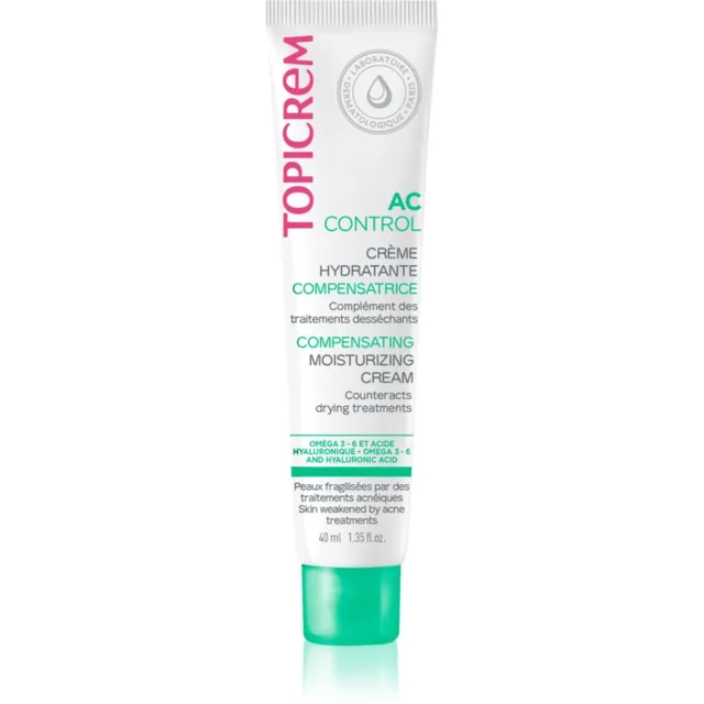 Topicrem AC Compensating Moisturizing Cream Niisutav kreem rasusele akne kalduvustega nahale 40 ml