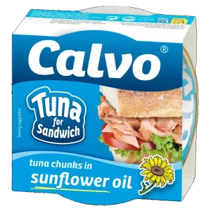 Calvo Tuunikala tükid päevalilleõlis142g