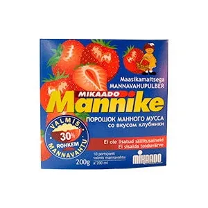 Manni mannavahupulber 200g maasikamaitse
