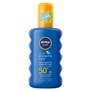 Laste Päikesekaitsesprei SPF50+ Protect & Care, NIVEA SUN, 200 ml