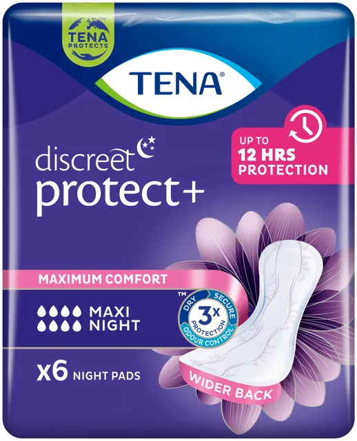 TENA DISCREET MAXI NIGHT N6