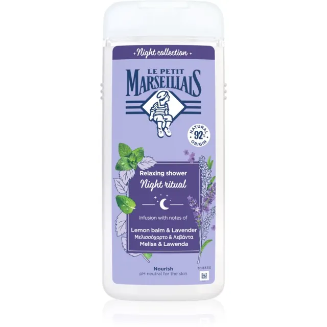 Le Petit Marseillais Night Collection Lemon Balm & Lavender Lõõgastav dušigeel 650 ml