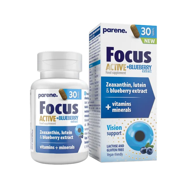 PARENE FOCUS ACTIVE+ VITAMIINID SILMADELE TBL N30