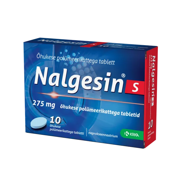 NALGESIN S ÕHUKESE POLÜMEERIKATTEGA TBL 275MG N10