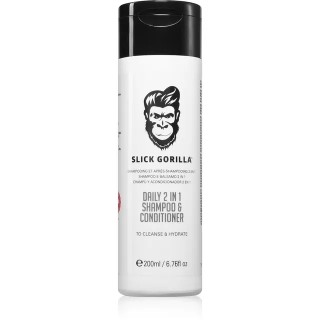 Slick Gorilla Daily 2 in 1 Shampoo & Conditioner Šampoon ja palsam kaks-ühes 200 ml
