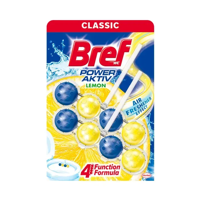 WC värskendaja Power Aktiv Lemon, BREF, 2x50 g