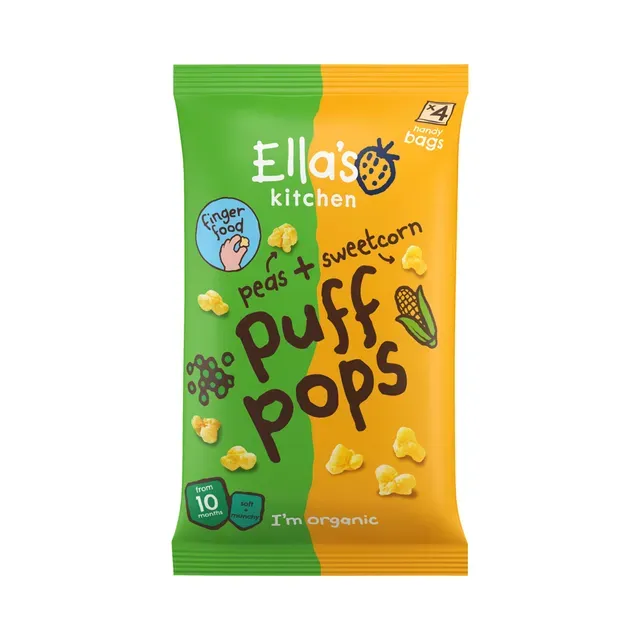 Herne-suhkrumaisi maisipallid, ELLA'S KITCHEN, 36g