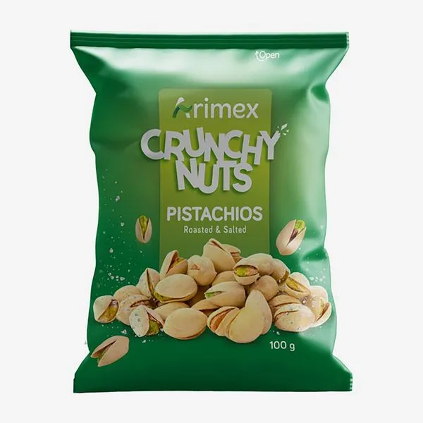 Röstitud soolased pistaatsiapähklid 100g