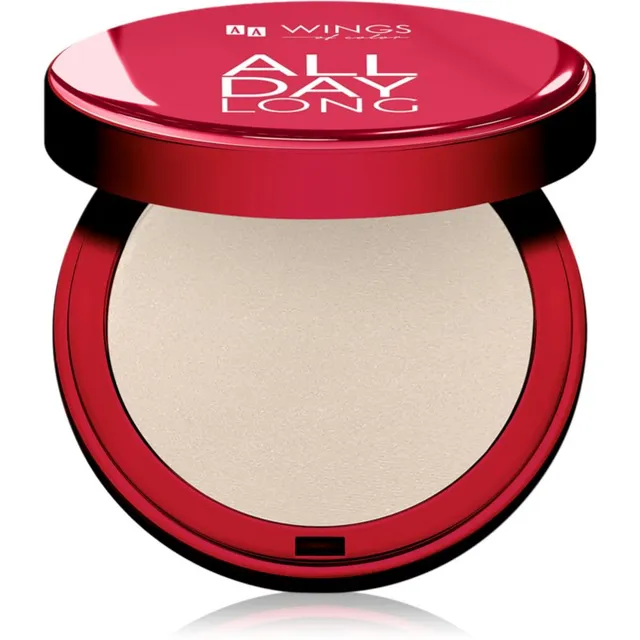 AA Wings of Color All Day Long Pressed Setting Powder Kompaktpuuder mati efektiga varjund 01 Light-Natural 9 g