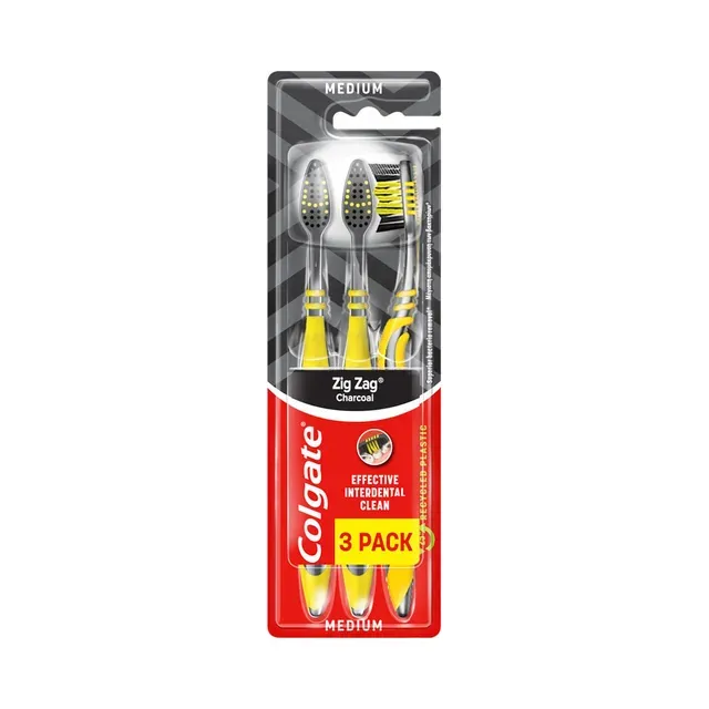 Hambahari Zig-Zag Charcoal, COLGATE, 3 tk
