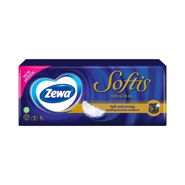 Taskurätikud Softis 4-kihiline, ZEWA, 10 x 9 tk