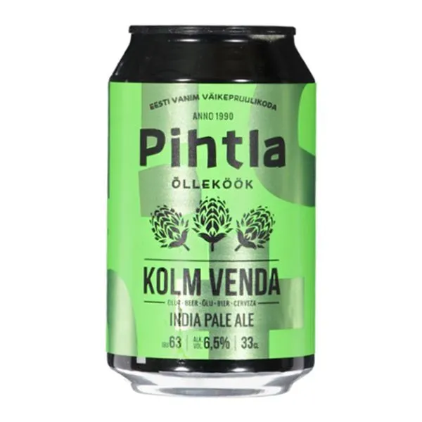 Kolm venda hele õlu alk.6.5% vol 330ml Eesti