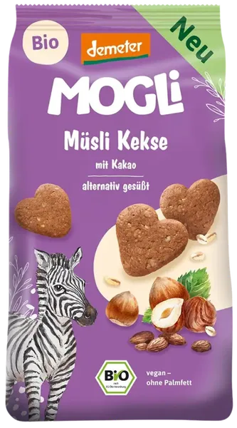 Küpsised kakao ja sarapuupähklitega, biodünaamilised