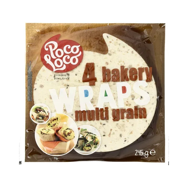 Mitmevilja wrapid 25 cm x 4 tk, POCO LOCO, 245 g