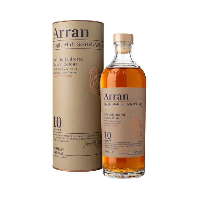Viski ARRAN 10YO Single Malt Scotch tuubis, 70 cl