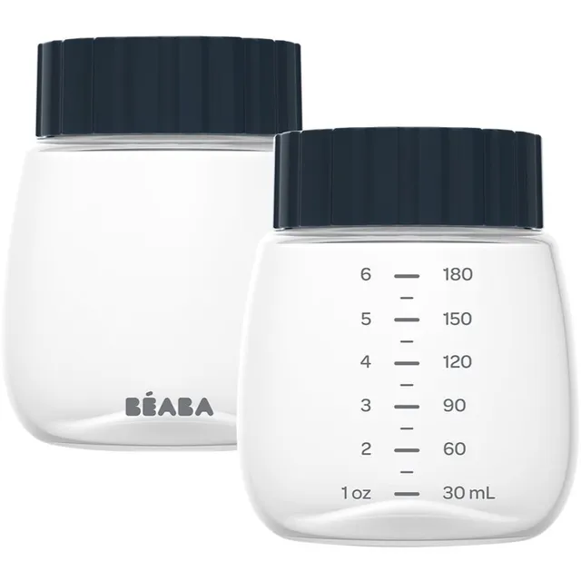 Beaba Breast Milk Collection and Storage Bottle pudel rinnapiima säilitamiseks Hands-Free Breast Pump 2x180 ml