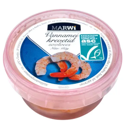 Vananmei krevetid s.vees Marwi ASC 200g/185g