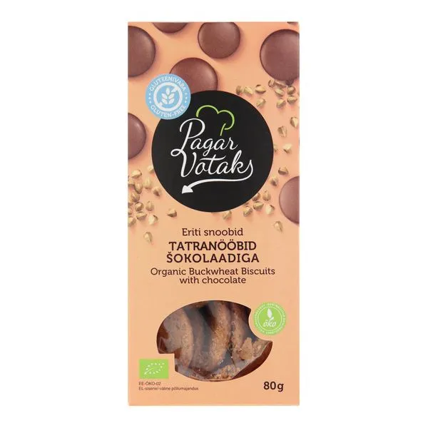 Küpsised tatranööp šokolaadiga 80g