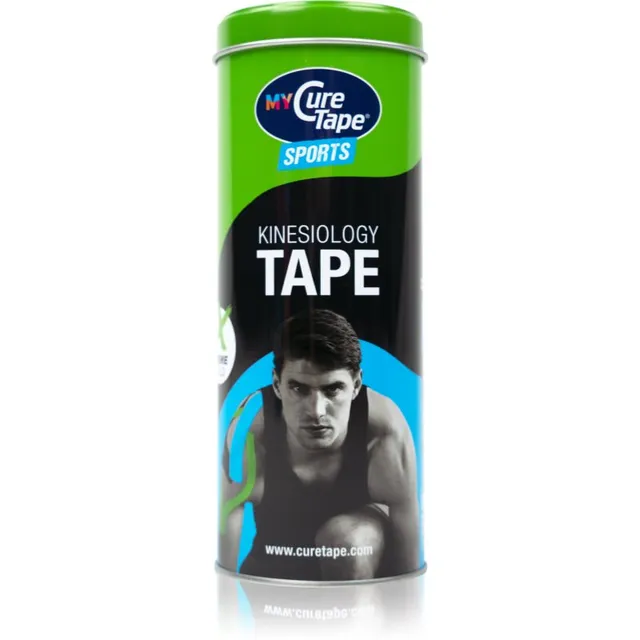 CureTape® Sports fikseeriv sporditeip tinakarp värv Lime, Black, Blue 3x2.5 m