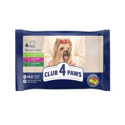 Ko.t. k.,vei.,par. Club 4 Paws Premium 4x85g