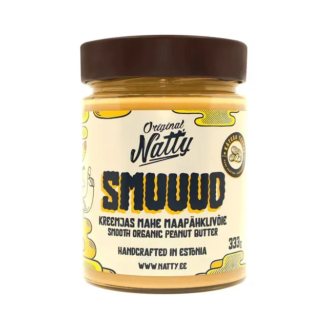 Kreemjas mahe maapähklivõie, NATTY ORIGINAL, 333g