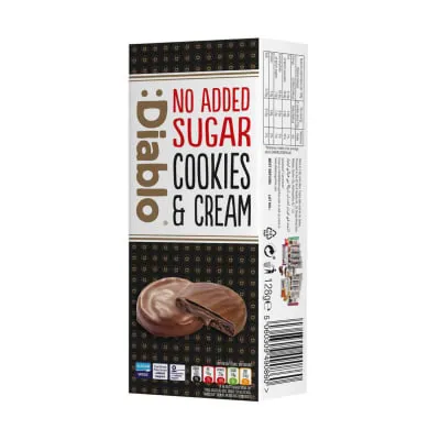 Küpsised kreemitäid. ja tum. šok. Diablo 128g