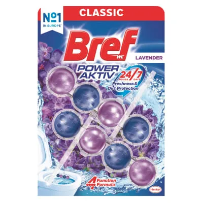 WC värskendaja Power Aktiv Lavender, BREF, 2x50 g