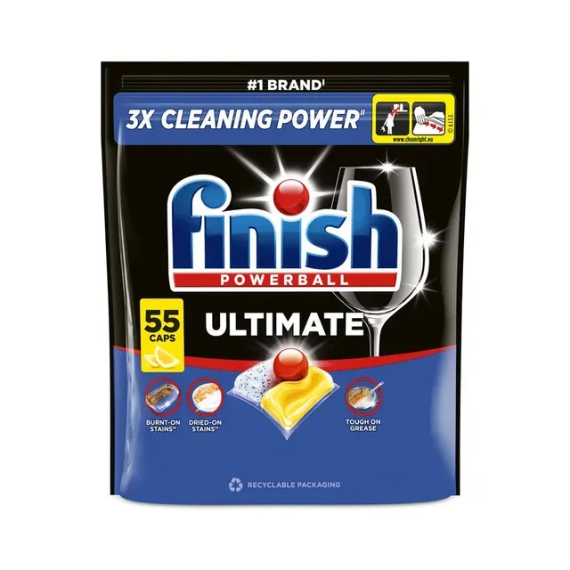 Nõudepesumasina tabletid sidruniga Ultimate, FINISH, 55 tk