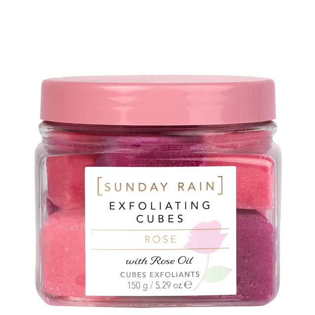 SUNDAY RAIN Rose Exfoliating Cubes 150g