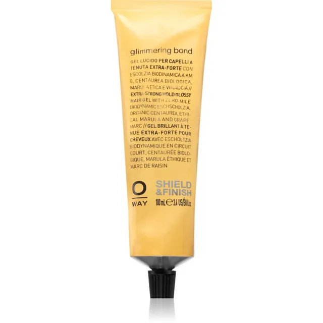 Oway Shield & Finish Glimmering Bond Meeste kõrge hoidvusega juuksegeel 100 ml