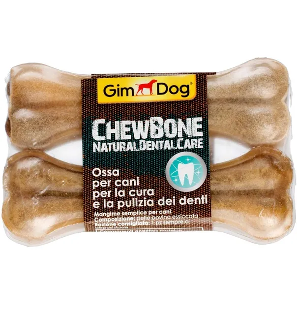Närimiskont naturaalsest veise toornahast, pakend 2 tk 120 g, Chew Bone (Gim Dog)
