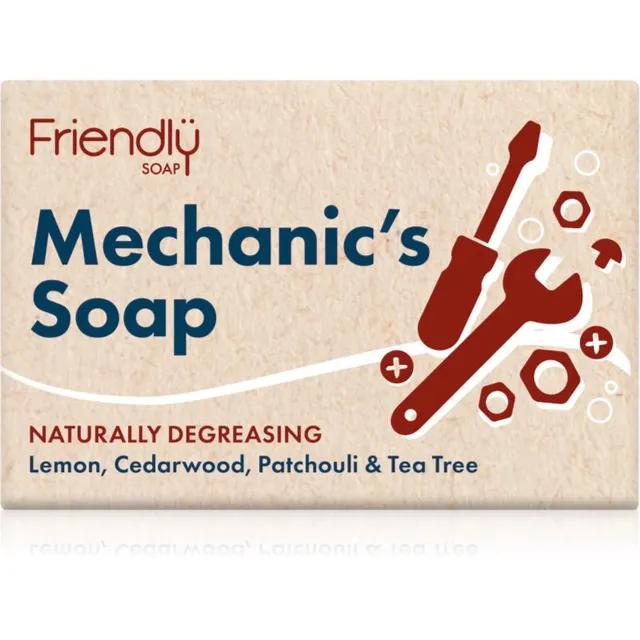 Friendly Soap Mechanic's Bar Looduslik seep näole ja kehale 95 g