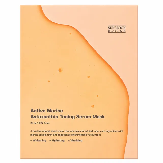 SUNGBOON EDITOR Active Marine Astaxanthin Toning Serum Sheet Mask 23ml