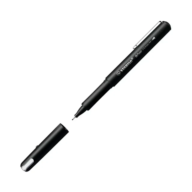 Tindipliiats Driver F must 0,4 mm, STABILO, 1 tk