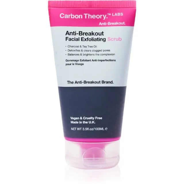Carbon Theory Anti-Breakout Facial Exfoliating Kosutav näokoorija probleemsele nahale, akne vastu 100 ml