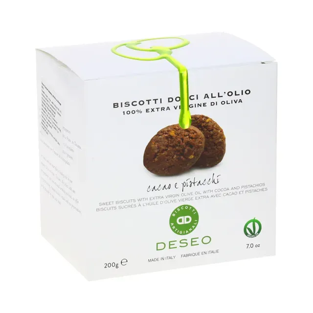 Küpsised pistaatsia pähklite ja kakaoga, DESEO, 200 g