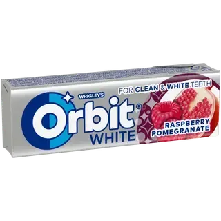 Vaarika- ja granaatõunamaitseline suhkruvaba närimiskumm magusainetega, ORBIT, 14 g