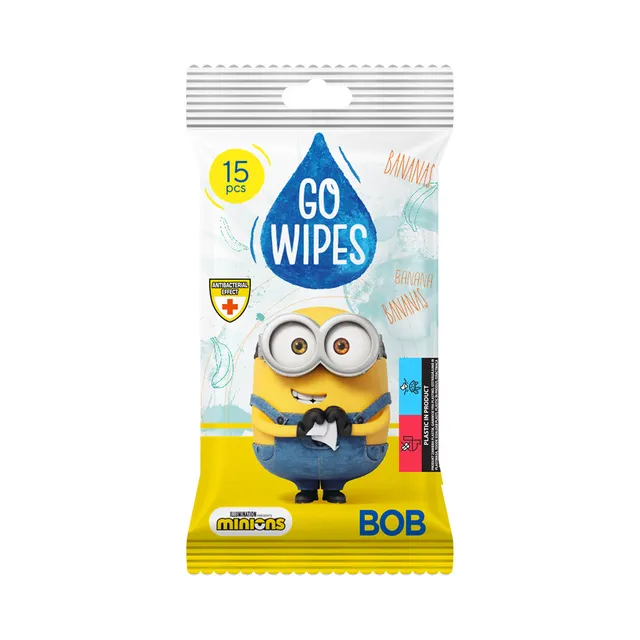 Niisked salvrätikud Minions, GOWIPES, 15tk