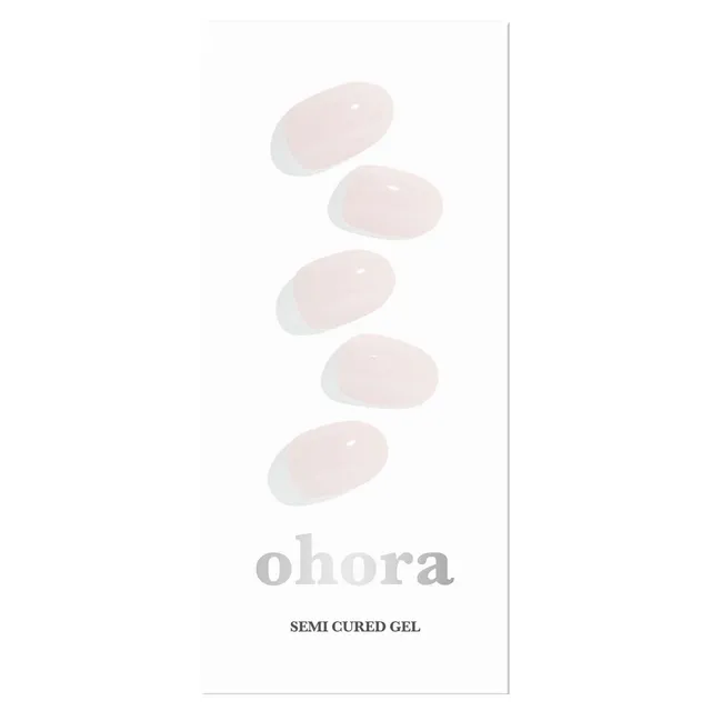 OHORA Semi Cured Gel Nail Strips N Cream Light 30pcs