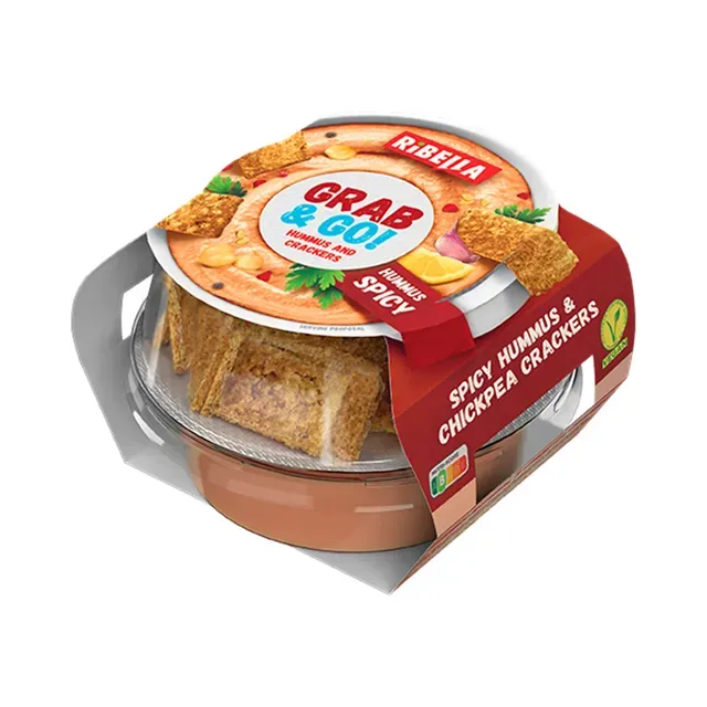Hummus pikantne kikerhernekrõpsudega, RIBELLA, 130 g