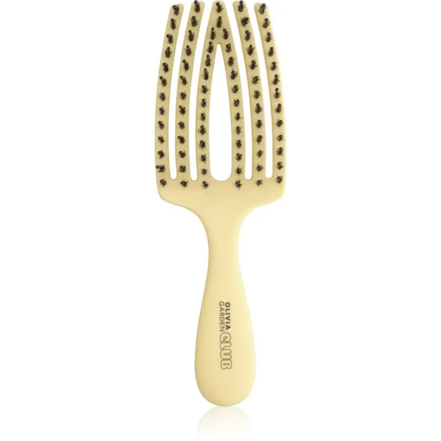 Olivia Garden Club The Nomad Detangling&Shine Fingerbrush​ Lame hari juustele Yellow 1 tk