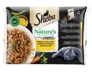 Sheba 4-pakk kiisueine Natures poultry 4x85g